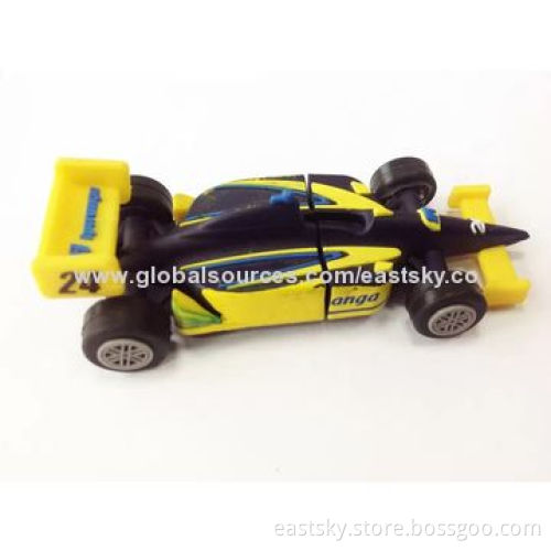 Customized Motorcycle Race-shaped USB Drive, Made of Soft PVC Material, OEM Orders are WelcomeNew